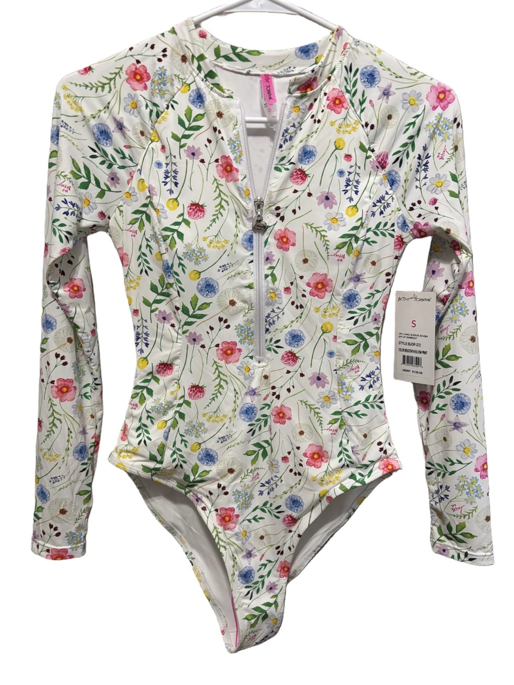 Betsey Johnson White Tag with Pink Size 'S'